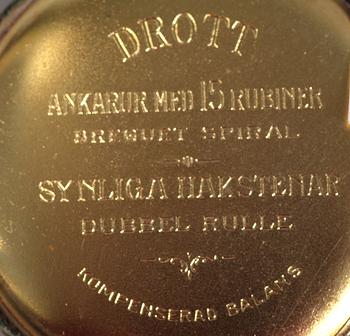 FICKUR, 2 st, Omega resp Drott, metall resp silver, 1900-tal.