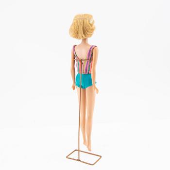 Barbie, docka, vintage "American Girl, sidepart", Mattel 1966.