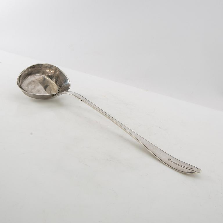 Johan Carlsson, bowl lever, silver, Norrköping, 1836.