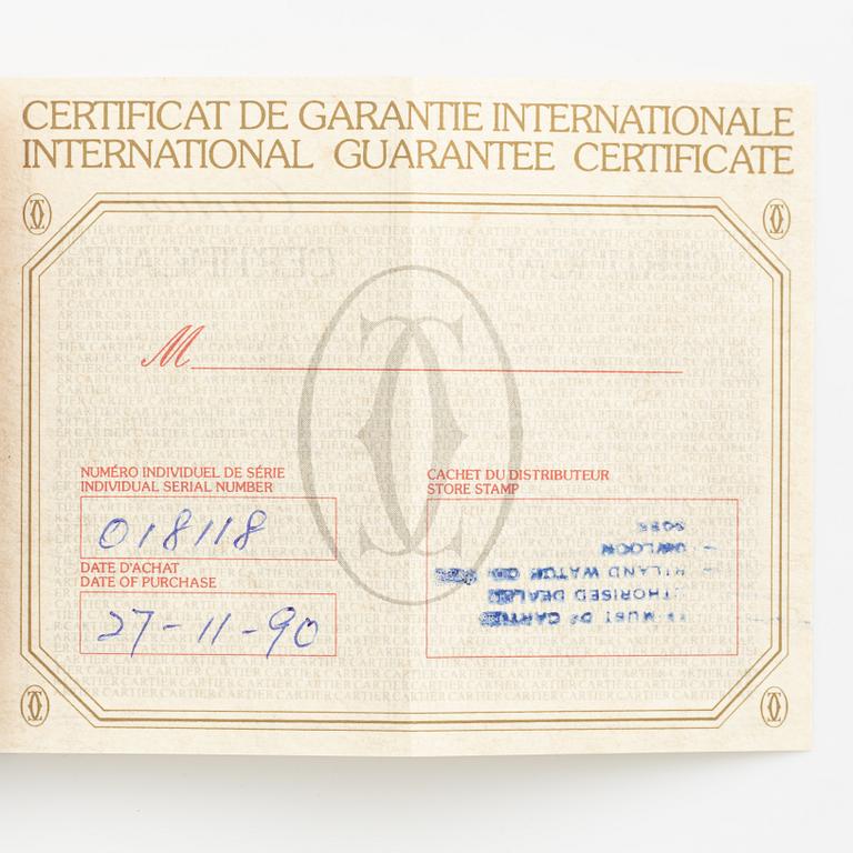 Cartier, Panthère, armbandsur, 21,5 x 21,5 (30) mm.