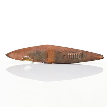 Bertil Vallien, a sandcast glass sculpture of a boat, Pilchuck, 1985.
