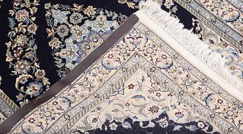 Matta, Nain, part silk, s.k 6 LAA, ca 126 x 93 cm.