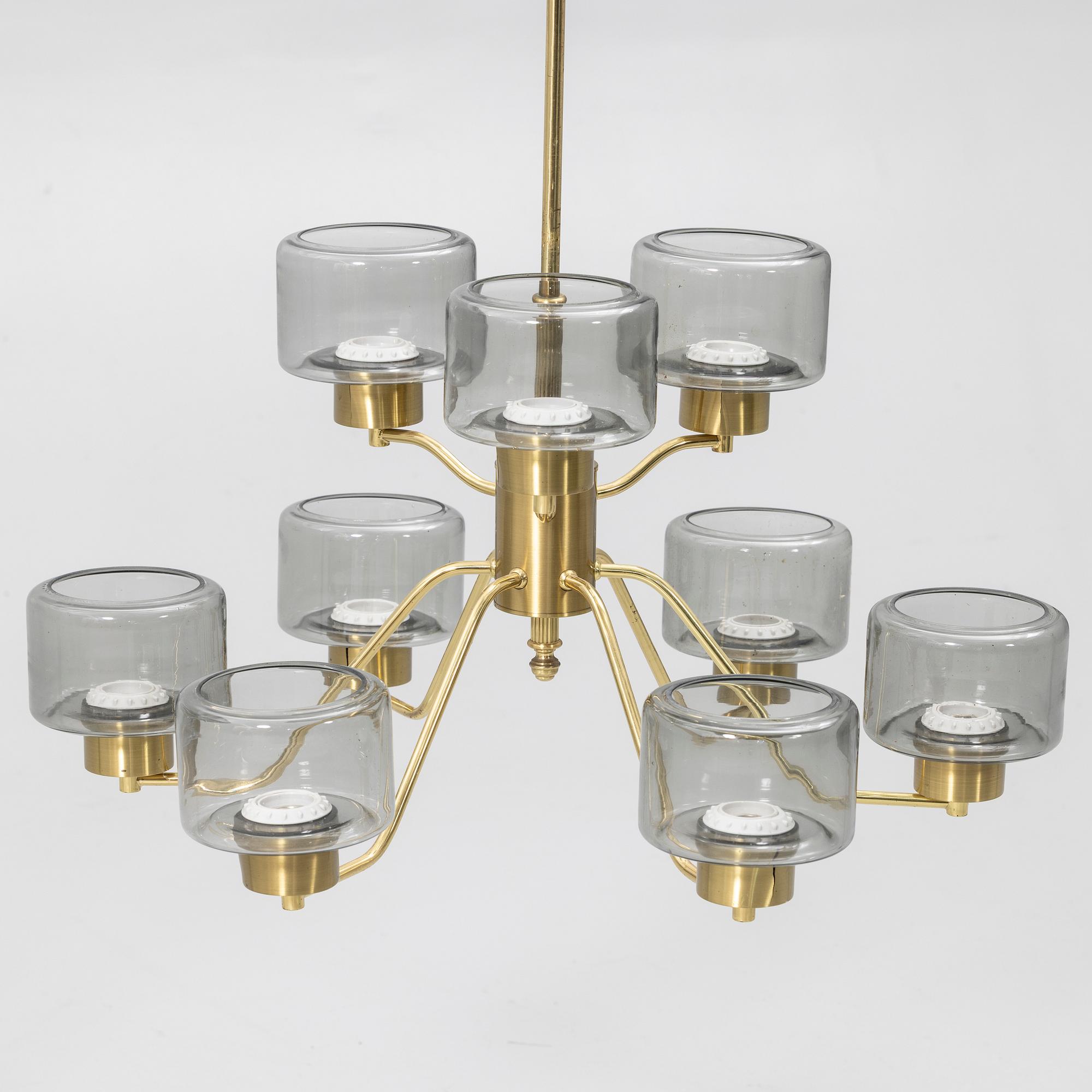 Ceiling lamp, EWÅ Belysning, Värnamo, attributed, second half of the 20th century.