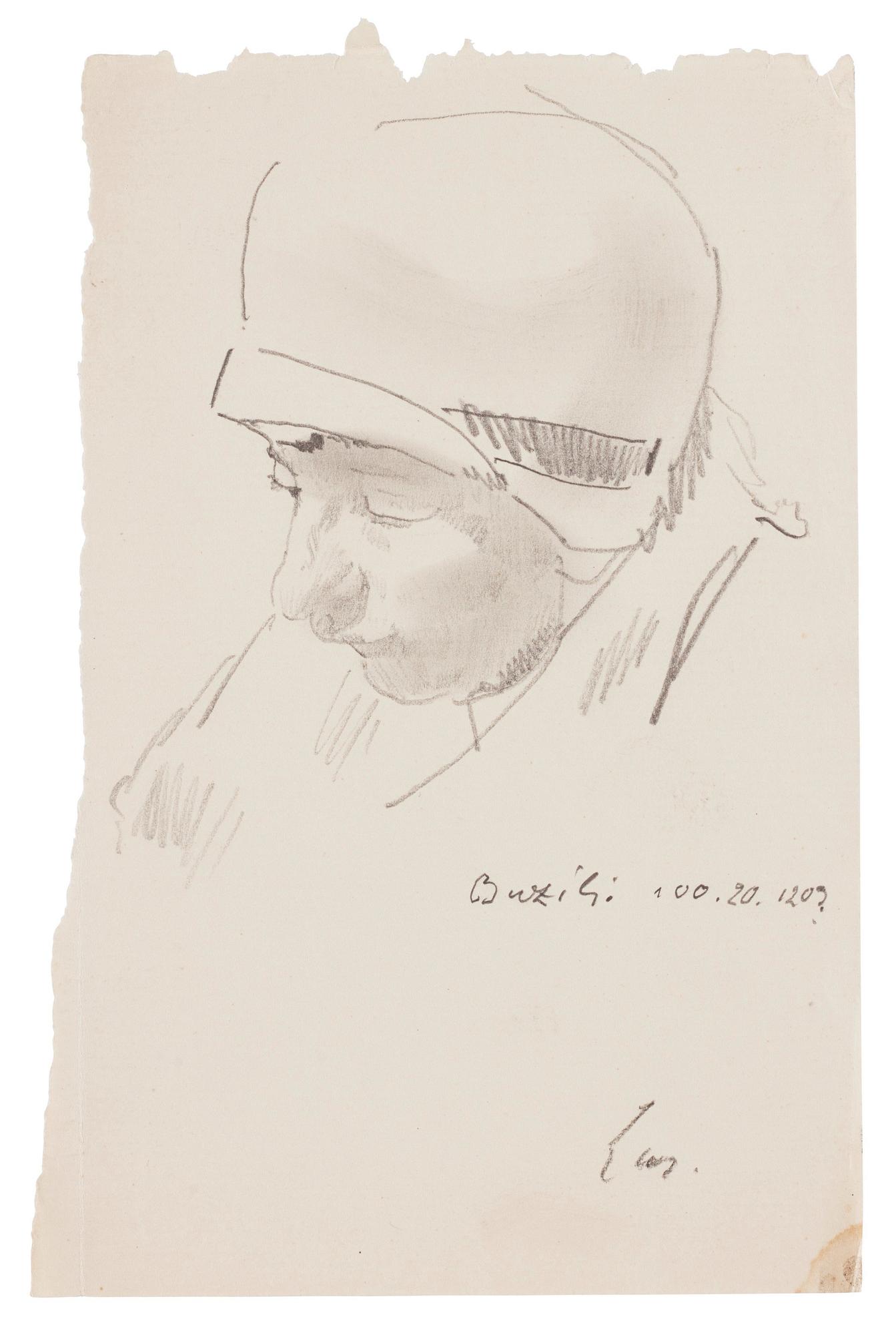 Lotte Laserstein, Self portrait with hat.