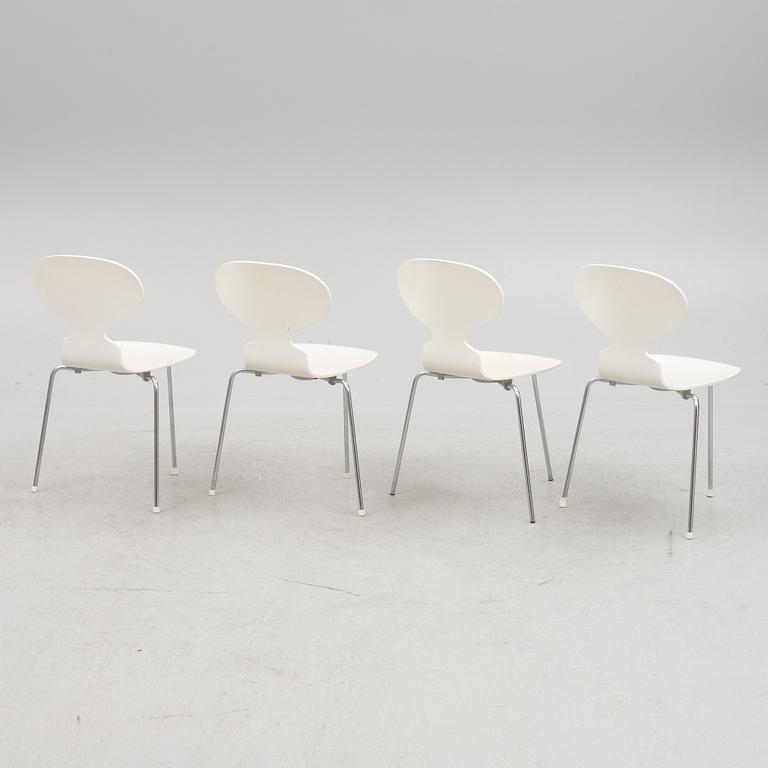 Arne Jacobsen, chairs, 4 pcs, "Ant", Fritz Hansen, Denmark 1974-76.