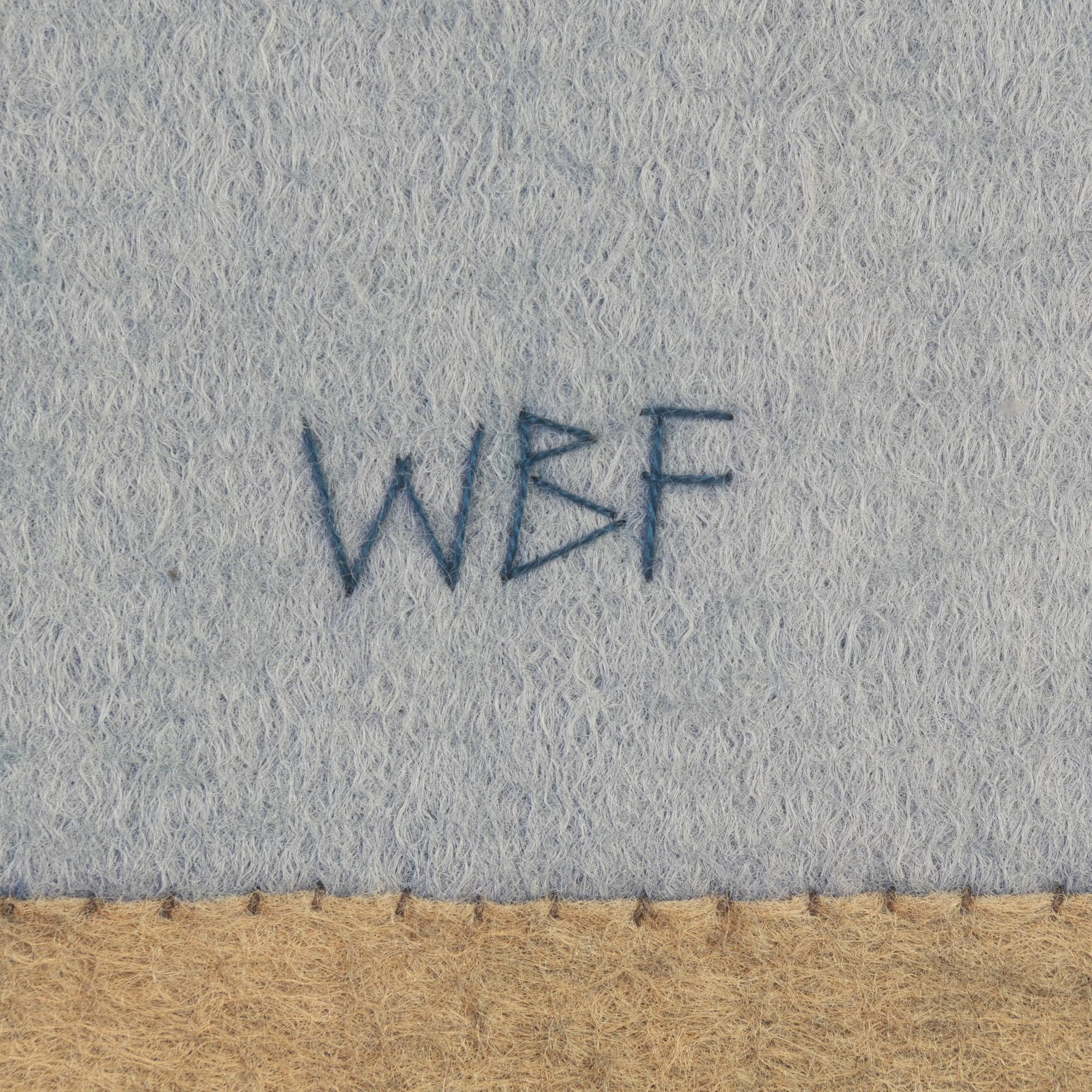 Wibeke Beck-Friis, collage in textile, signed.