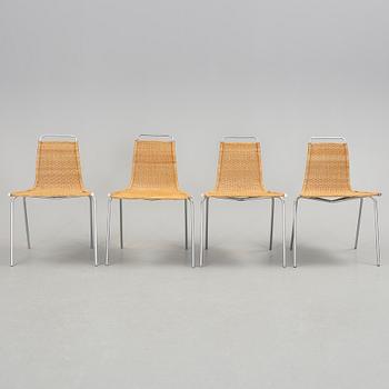 STOLAR, 4 st, Poul Kjaerholm, "PK-1" för E Kold Christensen, Danmark.