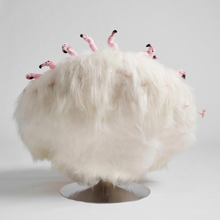 Alexis Verstraeten & Pauline Montironi, "Miss Flamingo" fåtölj, AP Collection, ed. AP1, Belgien 2017.