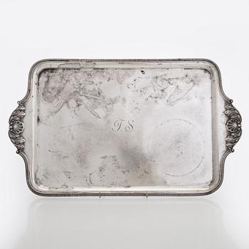 Bricka, sterlingsilver, J.B. Chatterley & Sons Ltd., Birmingham, England 1962.