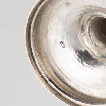 Pokal, silver och kokosnöt, oidentifierade stämplar, 1800-tal.