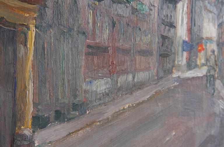 LARSSON, CARL OSCAR, olja på pannå, sign o dat 1956.