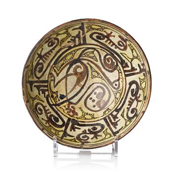 429. A Nishapur pottery bowl, Northeast Persia, 900-1000 AD.