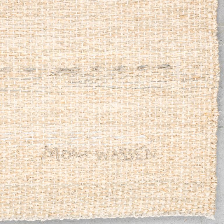 Mona Wassén, a tapestry, tapestry weave, ca 107 x 58,5 cm, signed Mona Wassén.