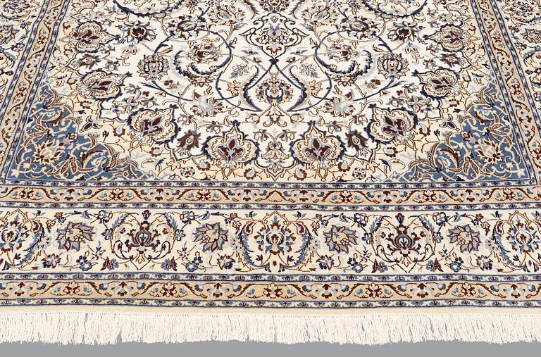 A carpet, Nain part silk so called 9LAA, ca 375 x 244 cm.