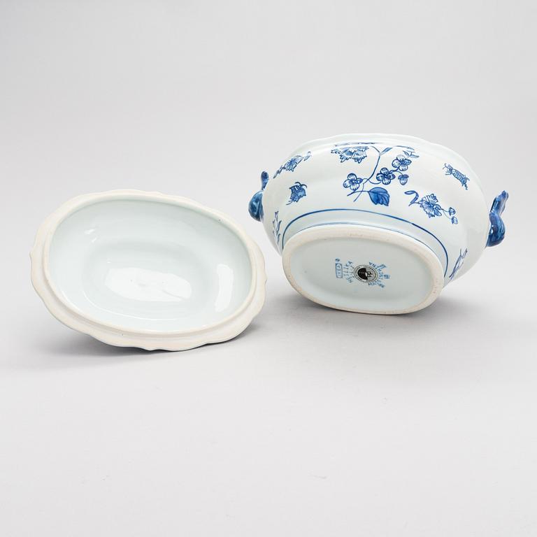 A 12-piece porcelain tableware, 'Nejlika', IKEA, from IKEA's 18th Century series from 1990's.