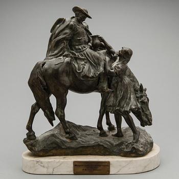 GYULA MAUGSCH, efter, skulptur. Brons. Signerad.