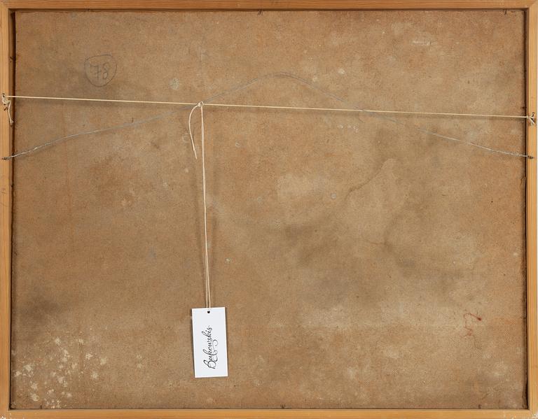 Nils Sjögren, oil on panel, signed and dated -46.