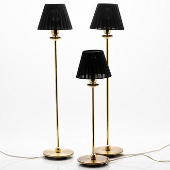 Table lamps, 3 pcs, Tyringe Konsthantverk AB, circa 2000.