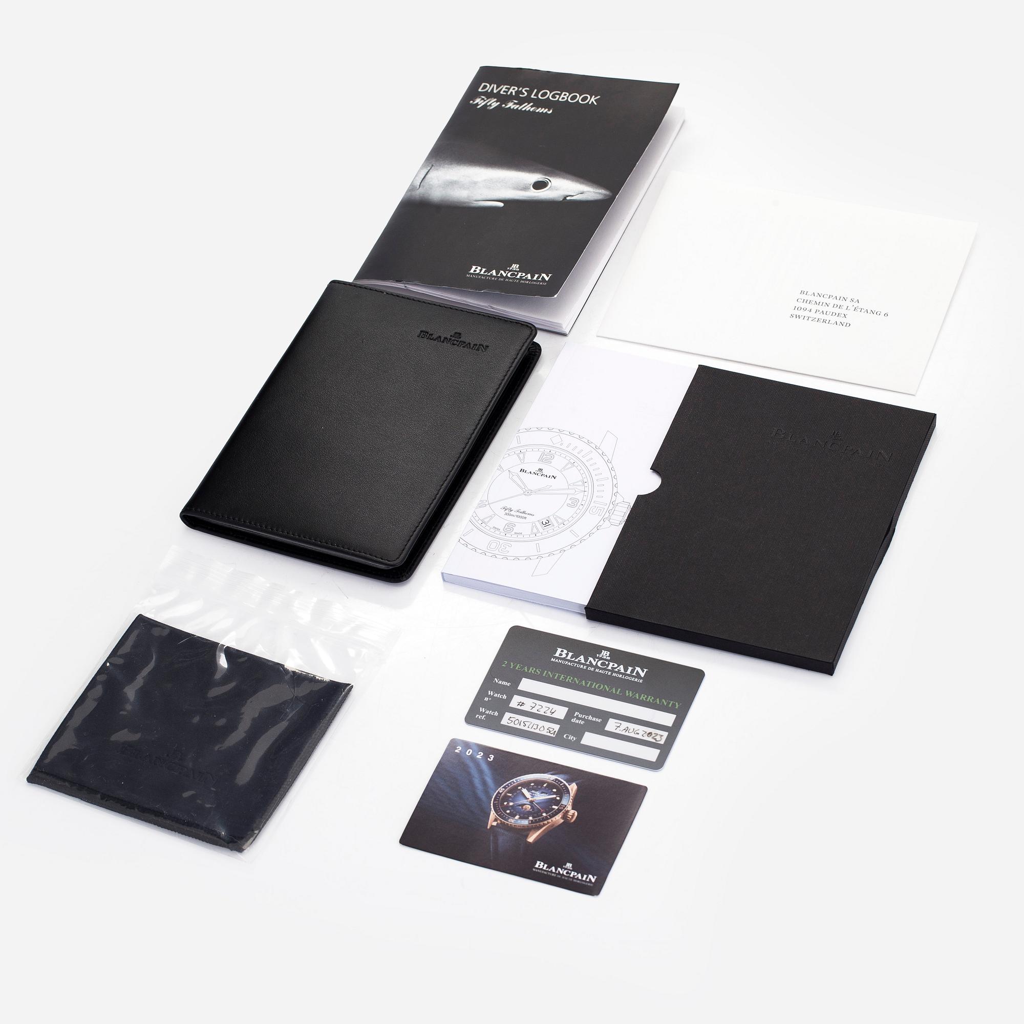 Blancpain, Fifty Fathoms, wristwatch, 45 mm.