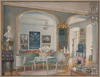 899. Ferdinand Boberg, Interior from Torup Castle.