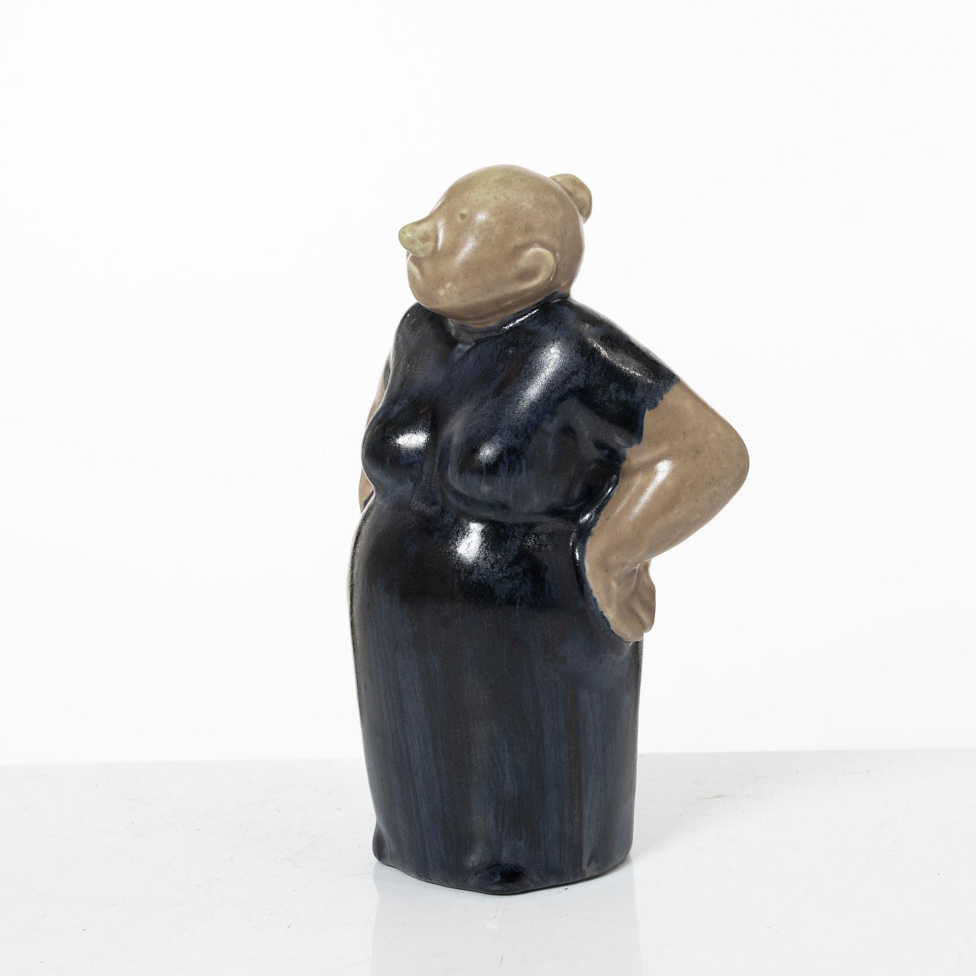 Åke Holm, figurine, Troll, stoneware.