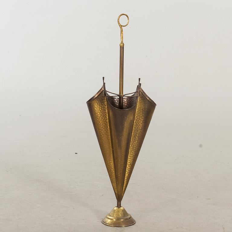 An 20th century brass umbrella stand.
