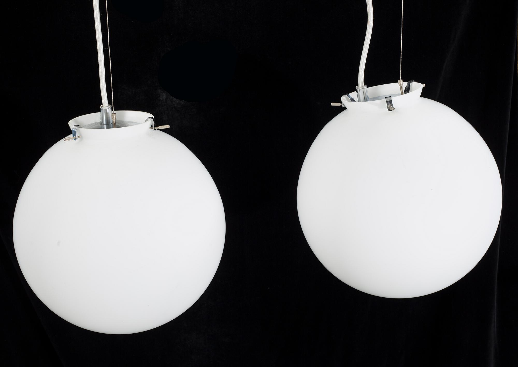 A pair of ceiling lamps "Globus pendant", Zero, designed in 2010.