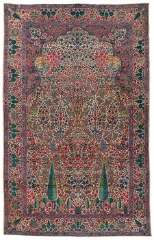 823. MATTA. Semiantik Kirman-provinsen, byn Khayrabad. 224,5 x 142,5 cm.