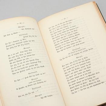BOOK, Ibsen, Henrik, "Gildet på Solhoug, Skuespil i tre Akter", Christiania (Oslo) 1856.