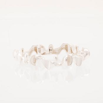 Björn Weckström, silver bracelet "Cetus" Lapponia 1989.