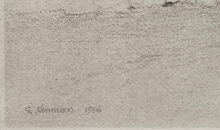 GUNNAR NORRMAN, blandteknik, signerad och daterad 1986.