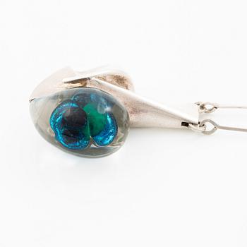 Björn Weckström, Necklace, “Space Apple”, silver and acrylic plastic, Lapponia 1978.