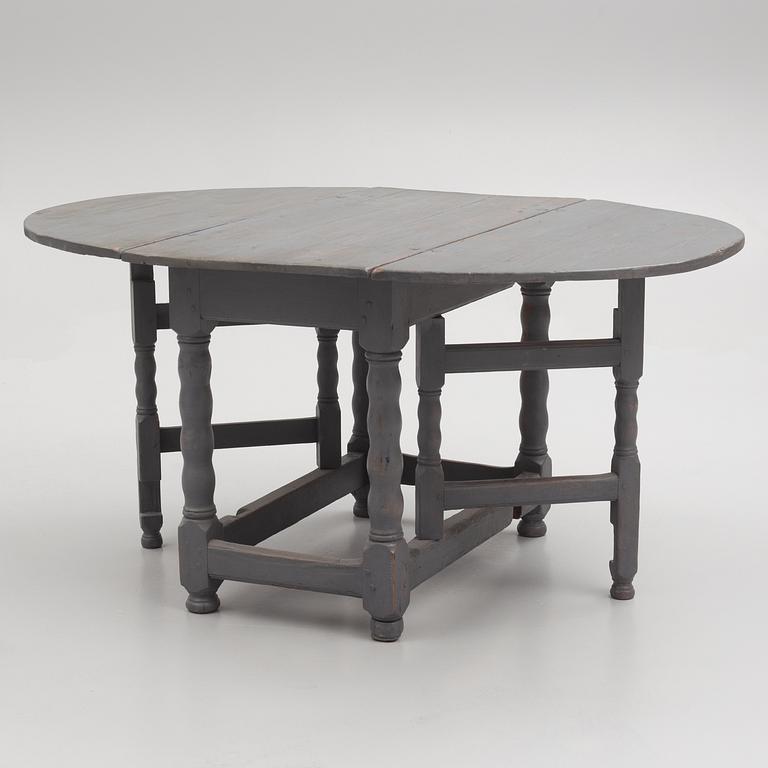 A gate leg table, Sweden, 18th century.
