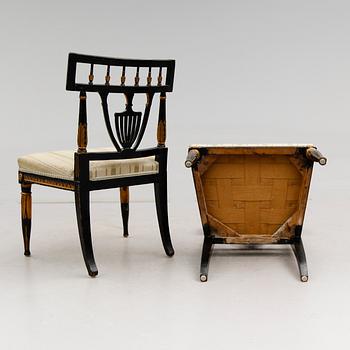 STOLAR, 6 st, sengustavianska, omkring år 1800.