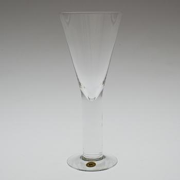 VINGLAS, 12 st, "Basic", Margareta Hennix, Reijmyre Glasbruk.