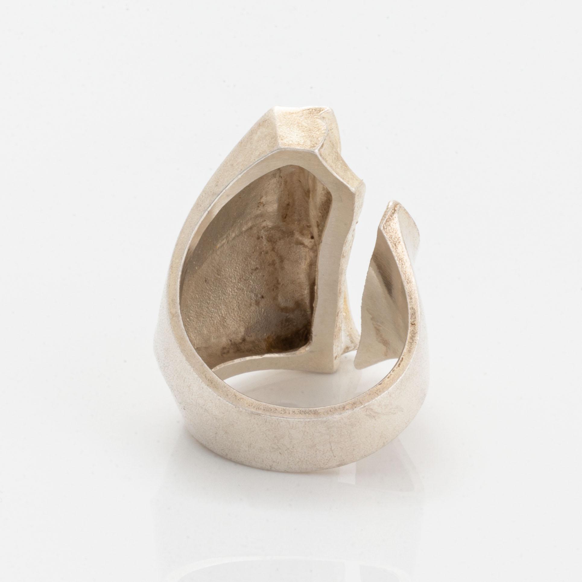 Björn Weckström, ring "Erosion", sterlingsilver, Lapponia.