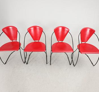 A set of four LInda armchairs from Arrben Italy late 20th century.