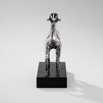 BJÖRN WECKSTRÖM, SCULPTURE. Hydraulic horse. Lapponia, signed BW, 1981. Numbered 14/25.