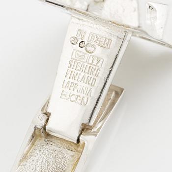 Björn Weckström, Cufflinks, a pair, silver. Lapponia 1972.