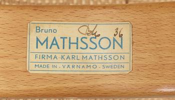 A Bruno Mathsson reclining chair, produced by Karl Mathsson in 1940's.