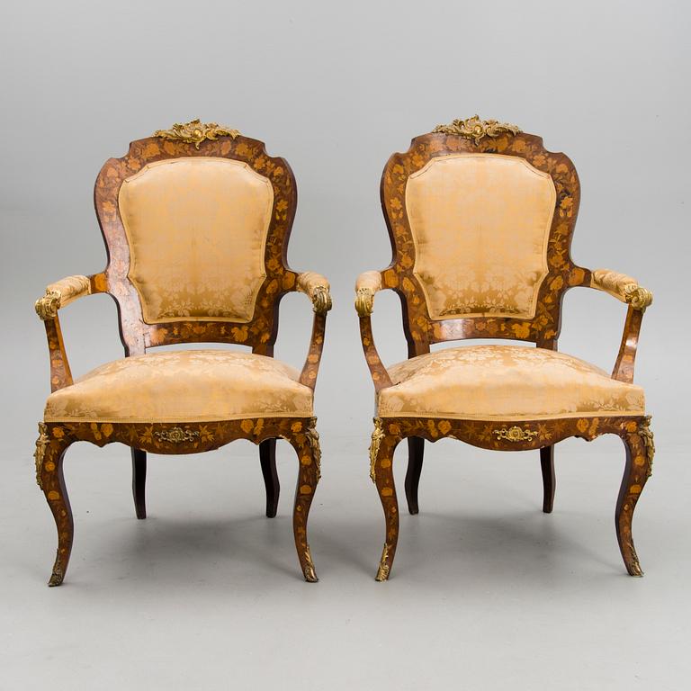 A 5-piece sofa suite from the latter half of the 19th Century.