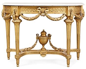 917. A Gustavian-style 19th century console table.