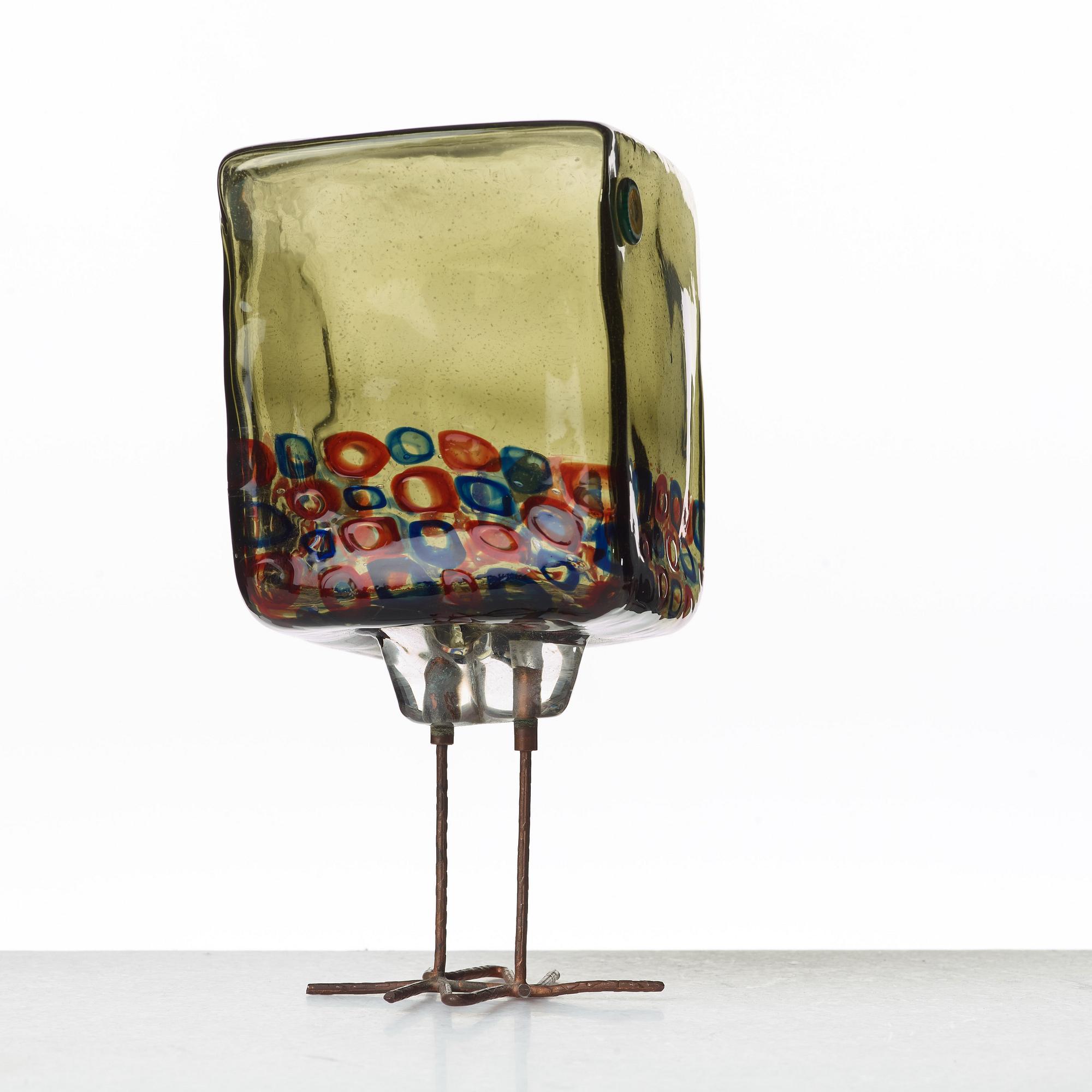 Alessandro Pianon, fågel, "Pulcino", Vistosi, Italien, 1960-tal, modell S191.