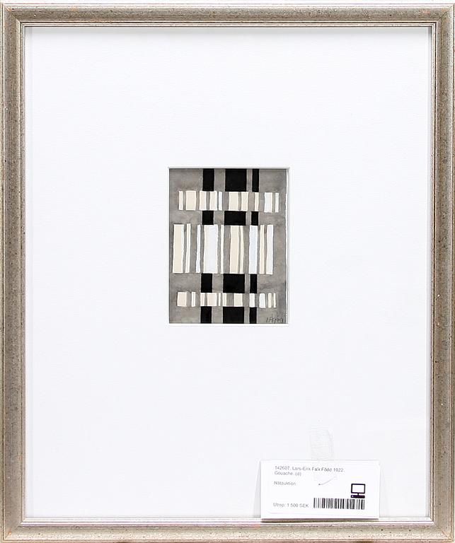 LARS-ERIK FALK, gouache, monogramssign o dat 1951.