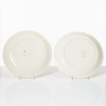 Stig Lindberg, five 'Löja' plates, Gustavsberg.