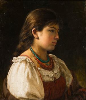 A PEASANT GIRL WITH BEADS.