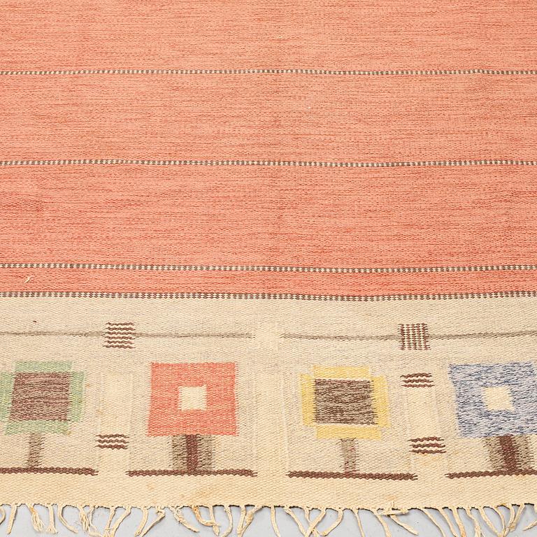 A carpet, flat weave, ca 249,5 x 154,5-160 cm, Sweden around the 1920s-1930s.
