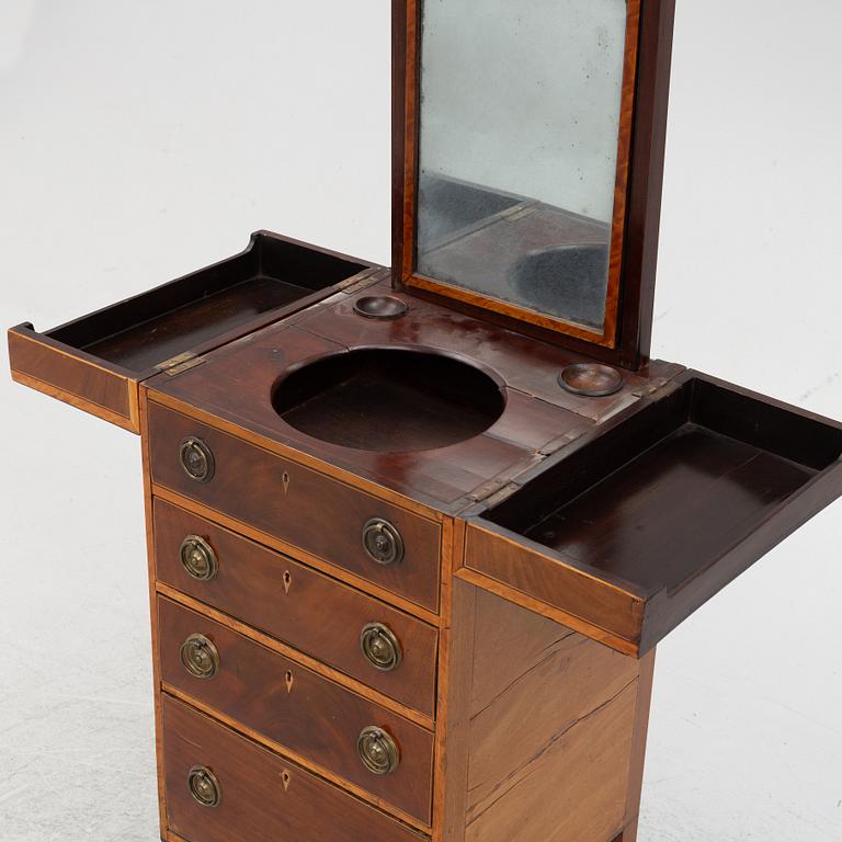 A late Gustavian wash stand, Sweden, early 19th century.