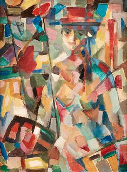 46. Jules Schyl, Cubist woman.