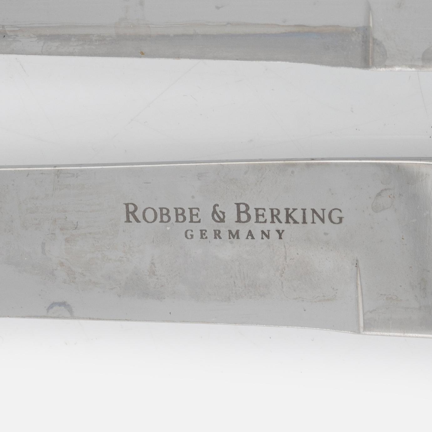 Robbe & Berking, knivar, 9 st, sterlingsilver, Flensburg, Tyskland, 1900-tal.